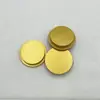 Estilo europeu copo de vela tampa de bambu selada tampa de copo de vela de vidro de bambu dourado tampa de vidro de madeira redonda criativa da moda