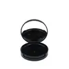 Fábrica 59mm Preto Fosco Redondo Caixa de Embalagem para Cílios Postiços Caixa Vazia Caixa de Cílios Camada Única Compacto de Pó Materiais de Embalagem para Maquiagem
