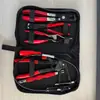 Conjunto de ferramentas de reparo automático: alicates, alicates de grampo para tubos retos, embalagem em saco com zíper de 6 peças, alicates para tubos de óleo, removedor de grampo de pinça