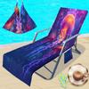 Funda para silla de playa transfronteriza bolsa para silla de playa de microfibra modelos de océano con impresión digital 3D se pueden pedir uno por uno