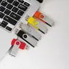 Pen drive atacado gravação de logotipo USB empresa exposição de negócios giratório presente Pen drive 16g leilão atacado 32g