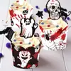 Suministros para Fiestas Nuevos Transfronterizos Decoración Halloween Tarjeta Inserto para Borde de Pastel Tarjeta de Enchufe Decoraciones de Tarjeta Adornos de Inserción
