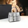 2025 Bolsa Pequena Estampa de Crocodilo Bolsa Almofada Bolsa Feminina Couro Genuíno Bolsa de Ombro de Mão Bolsa para o Dia a Dia Transversal Moda Versátil