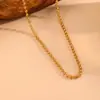 Cadena de Cuentas Onduladas de Acero Inoxidable Collar Pulsera Tobillera Joyería Venta Caliente Transfronteriza Set de Joyería de Cuentas Onduladas de Acero de Titanio No Descolorante
