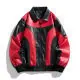 Chaqueta de Cuero para Pareja Estilo Coreano para Hombre Chaqueta Juvenil Holgada Tendencia Empalme Color Contrastante para Mujer Retro Atractivo Solapa Motocicleta