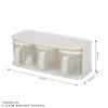 Caja de Almacenamiento de Empaques de Condimentos para el Hogar Tarro de Condimentos de Gran Capacidad para Cocina Caja de Condimentos Portátil Apilable Caja de Condimentos Multi-Compartimentos