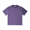 Blockbuster de marca de marea de primavera y verano 240G algodón hielo color sólido cuello redondo manga corta camiseta de hombre coreana simple diaria Joker media manga
