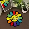 Alfombra Redonda Amazon Terciopelo Espeso Decorativa Hogar Dormitorio Alfombrilla de Mesita de Noche Imitación Cachemir Plegable Resistente a Manchas