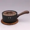 Fabricantes de cerámica de arena larga venden tetera de cerámica de arena púrpura Yixing cerámica gruesa japonesa olla lateral de 200 ml