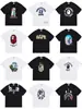 Marca de moda Suministro Mayorista Transfronterizo Comercio Exterior Dropshipping Camiseta de Manga Corta Pe Tiburón Peso Pesado 230g 25