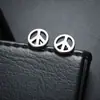 Pendientes de Avión de Paz Transfronterizos para Hombres, Cierre de Rosca de Acero de Titanio, No se Deforman Fácilmente, Joyería de Estilo Transfronterizo, Pendientes Versátiles para Mujeres