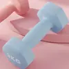 Mancuerna Hexagonal Recubierta por Inmersión Hierro Fundido Sólido Deportes en Casa Fitness Adelgazamiento de Brazos Hombres Mujeres Aeróbicos Volumen Pequeño