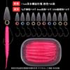 6cm/11cm Cola de Aguja de Tornillo Flotante Caja Soplada Luya Grupo de Pesca Texas Plomo Colgante Anzuelo Retenedor de Cuentas Accesorios Pequeños