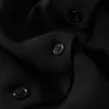 Vestido negro pequeño de triacetato, elegante vestido de alta gama, nuevo vestido negro de longitud media para mujer de verano 2026
