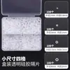 Xiao Accesorios Espaciadores de Silicona Transparente Ultra-Delgados Perla Cristal Oro Plástico Espaciador Cuentas Espaciadoras Cuentas Espaciadoras Juguete