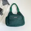 Bolso de pana para mujer, gran capacidad, estilo nuevo, moderno, versátil, nuevo bolso de un solo hombro, textura retro, para dama, estilo nuevo 2026