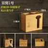 Caixa de Armazenamento Multifuncional de Bambu Suporte de Hashi para Restaurante Comercial Caixa de Guardanapos para Hotel Loja de Macarrão Suporte de Hashi para Lenços de Papel