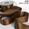 Cinta de poliéster de 4 cm, ideal para ramos de flores, regalos de boda, tartas, embalajes, decoración, cifrado, cinta de seda de doble cara.