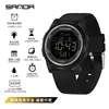 Reloj electrónico luminoso ultrafino de un solo movimiento Sanda, resistente al agua, de tendencia juvenil, reloj de moda para hombres y mujeres, una generación de cabello