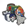 Processamento Velcro de Fita de Gancho e Argola de Cola Macia de PVC Personalizado Desenho Animado Plástico Gotejante Marca Registrada Patch de Braçadeira de Peito Logotipo Personalizável