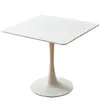 Mesa de comedor de lujo ligero, oficina, ocio, recepción, mesa y sillas de negociación, café, mesa de balcón simple, mesa redonda pequeña tipo tulipán