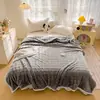 Manta de vellón de burbujas personalizada para uso doméstico transfronterizo, manta para sofá de dormitorio, personalización de manta de color liso