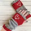 Guantes de Ciclismo de Invierno Nuevos de Moda Transfronterizos Europeos y Americanos para Hombres y Mujeres en Amazon Temu, Guantes de Punto Bordados Patchwork Cálidos