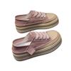Los Zapatos Blancos Más Fáciles de Combinar con Suela Gruesa, de Una Sola Pierna, de Doble Uso para Mujer, Nuevos Sneakers Casuales Retro Transpirables de Suela Suave, Primavera y Otoño 2024