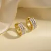 Exquisitos Aretes de Diamantes Micro-Incustados para Mujer, Estilo Coreano, Nicho, Sencillos, Compactos, Aretes con Forma de Diamante, Gama Alta, Elegantes, Aretes de Celebridad de Internet