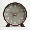 Reloj Pequeño de Escritorio 2026 Modelo Nuevo Estilo de Mesa Madera Maciza Reloj Silencioso Colocación en Escritorio Reloj de Mesa Adorno de Mesita de Noche