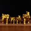 Adorno de Elefante de la Fortuna de Latón, Figura de Moneda Auspiciosa, Elefante Absorbente de Agua, Elefante Florido, Decoración Decorativa para el Hogar y la Oficina