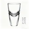 Venta al por mayor de fábrica vaso de bala de vidrio copa pequeña transparente copa de vino extranjera copa de un trago copa de vino blanco wonton copa para licores