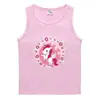 Colete Infantil de Verão Estilo Coreano Algodão Casual Camisa Base Absorvente de Suor Cor Sólida Doce Moletom Infantil Sem Mangas