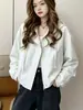 Chaqueta ligera con capucha para mujer, estilo primavera y otoño, nueva popular de 2026, top casual holgado tipo ropa de trabajo, moderno
