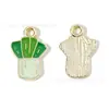 Productos Agrícolas como Caquis, Cacahuates, Verduras y Frutas; Accesorios para Joyería DIY; Colgantes para Llavero Estilo Granja; Hecho a mano