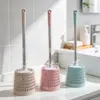 Escova de Banheiro com Base e Cabo Longo Escova de Limpeza para Banheiro Escova Esvaziada para Limpeza de Vaso Sanitário