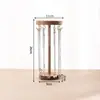 Soporte de exhibición de collar color nogal, Colgador de cadena para suéteres, Estante de almacenamiento de pulseras para artículos pequeños de puesto de mercado nocturno, Estante de almacenamiento de joyas