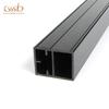 El pilar de plástico con perfil de ranura de tubo rectangular de PVC se puede abrir con mu con superficie zhi fija resaltada o mate