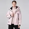 Moda Juvenil Nueva Cortavientos 3 en 1 con Forro de Polar, Engrosado para Calidez, Chaqueta de Viaje Otoño/Invierno, Impermeable y Resistente a los Arañazos