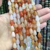 Gotas de água de pedra natural contas soltas Ágata de cristal furo reto gotículas de água lisa diy hairpin acessórios para cabelo produtos semi-acabados atacado