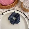 Lazo para el pelo de flor de moño relleno de algodón para niños de Otoño e Invierno, Cuerda para coleta, Accesorios para el pelo estilo coreano para niñas, Scrunchie de flor de cinco pétalos