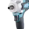 Chave de Impacto Recarregável a Bateria de Lítio para Trabalho em Andaimes, Marcenaria, Reparo Automotivo, Chave Elétrica Sem Escovas com Soquete e Pistola de Ar