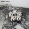 Candelabro Nórdico Ins Simple Cerámico Dorado Galvanizado Adornos Lindo Artístico Suave Luz de Vela para Mesa de Comedor Accesorios Románticos