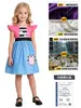 Vestido Cosplay Estilo Casa do Gabigaby Transfronteiriço Fantasia de Halloween Vestido Princesa Plissado para Meninas