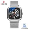Explosões do TikTok Quadrado High-end Novo Autêntico Automático Mecânico Relógio Luminoso Oco Mecânico Masculino Relógio Masculino