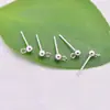 Pendientes de botón simples nuevos japoneses y coreanos accesorios gorro DIY hecho a mano con anillo pendientes de aguja de cuenta redonda accesorios de joyería simples