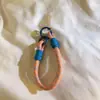 Correa de Muñeca Tejida de Color Sólido Dopamine con Clip Correa para Muñeca de Teléfono Universal Lanyard para Teléfono Llavero