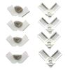 Canto de PVC Encaixe Magnético Tela de Janela Triangular Tela de Janela Triangular Canto de Encaixe Acessórios para Tela de Janela