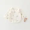 Ropa de Verano Ligera para Bebé con Espalda Abierta Top de Algodón Puro para Bebé Ropa de Recién Nacido Sin Huesos Cierre Cruzado con Cordones