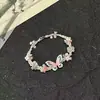 Pulsera de Mariposa Flor Exquisita Dulce de Alta Apariencia 2025 Nueva Verano Trenzada Pequeña Fresca Accesorios para la Mano Venta al por Mayor